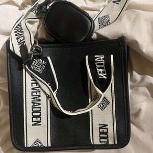 Steve Madden Black and White Tote Bag